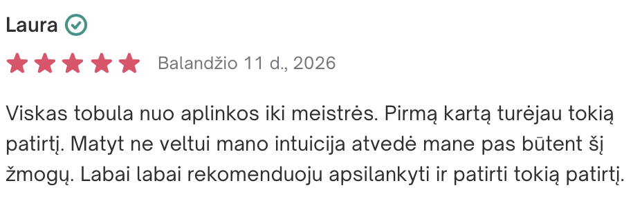 klientes atsiliepimas, nuostabus masazas